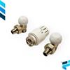 TIEMME KIT VALVOLA CON TESTA TERMOSTATICA + DETENTORE Ø 3/8G - 1/2X16 RADIATORE