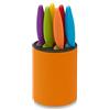 Ausonia 96435 Ceppo coltelli da cucina colorati con 6 coltelli Set Coltelli segh