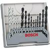 Bosch Professional 15 Pezzi, Set di Punte Miste per Trapano (per Metallo, Legno