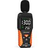 Aicevoos Fonometro, Fonometro Professionale Portatile da 30-130 dB, Allarmi Acus