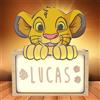 WONDEE Disney Lampada Re Leone Simba Bambini Personalizzata Con Nome - Lampada L