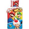 Halantex Set Letto SUPER MARIO BROS THE MOVIE - 4 Personaggi Mario Luigi Toad
