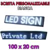 Ibiza INSEGNA LUMINOSA LED SCRITTA WIFI PERSONALIZZATA SCORREVOLE PUBBLICITARIA