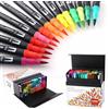 hhhouu 100 Colori Brush Pen Lettering Pennarelli Doppia Punta Fine Acquerellabil