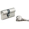 Thirard Cilindro europeo a doppia entrata SA 25x35mm, antisfilamento, nichel, 3 chiavi -