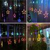 CATENA LUMINOSA STELLA LUCE BIANCO FREDDO STELLE LUCI LED NATALE FESTE ADDOBBI