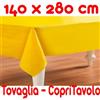 Sirge Copritavolo Cotone Tovaglia Giallo Canarino Rettangolare Tinta Unita 140 x 280cm