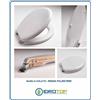 ACB/COLBAM Copriwater Hatria MARILYN BIANCO Cerniera Rallentata Soft Close