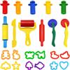 WonderforU Utensili per Plastilina, 11 Pezzi Pasta da Modellare Bambini Giocatto