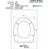 ACB/COLBAM Copriwater Flaminia WEB BIANCO Cerniera Cromo-Sedile-Asse Wc