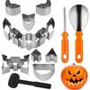 W Rxkiocs 13 Pezzi Kit Intaglio Zucca Halloween Zucche Halloween Decorative Zucca Hallowee
