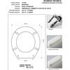 ACB/COLBAM Copriwater Ideal Standard MODERNO BIANCO Cerniera Rallentata Soft Close
