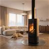 Kratki Stufa a legna indipendente in ghisa Kratki KOZA K12 6kW FI130 BImSchV2 EcoDesign