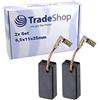 Trade-Shop 2 spazzole di carbone per Makita HR4003C HR4011C HR4013C HR1013C HR6001C HR6011C