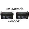 IADOO SOLAR-BOIANG KIT BATTERIA per FOTOVOLTAICO ACCUMULO BATTERIE 120 AH IMPIANTO PANNELLI SOLARI