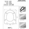 ACB/COLBAM Copriwater HAPPY D.-STARCK ED Bianco Cerniera Oro-Duravit