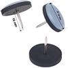 Goodway 16 feltrini rotondi per mobili in teflon con chiodo, diametro 19 mm, spe