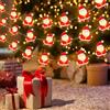 Kimuwote Catena Luminosa Natale, 2M 20LED Luci della Stringa di Babbo Natale, De