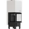 Kratki Camino a legna KRATKI REGNOR 600/400 7 kW Ø 200 trifacciale, nero thermotec