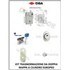 CISA KIT SERRATURA COMPLETO PER PORTA BLINDATA CILINDRO EUROPEO PER CISA ELETTRICA