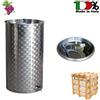 Belvivere CONTENITORE IN ACCIAIO INOX PER VINO 100 LT CON GALLEGGIANTE AD ARIA E RUBINETTO
