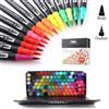 hhhouu 100 Colori Brush Pen Lettering Pennarelli Doppia Punta Fine Acquerellabil