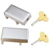 dingchi 2PCS puertas correderas y cerraduras de ventana de aleación de aluminio de plást