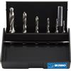 KRINO 19020213 Set 7 Pezzi Punta-Maschio HSS con Attacco Esagonale 1/4 per Accia