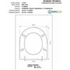 ACB/COLBAM Copriwater Flaminia LINK/MINILINK BIANCO Cerniera Oro-Sedile-Asse Wc