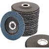 MIVIDE 15 dischi lamellari da 125 mm, dischi lamellari 125 grana 40, dischi lame