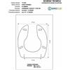 ACB/COLBAM Copriwater Flaminia DISABILI BIANCO Cerniera Cromo-Sedile-Asse Wc