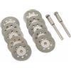 Blulu 22 mm Dischi Diamantati Mini di Tagliante Sega Vetro Gemma di Pietre Preziose e
