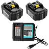Aelcouth 2 Batterie Sostitutive BL1850B 5000 mAh + Caricatore 18V 5Ah per Makita DC18RC 3