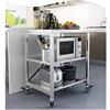 CDDUOLA Carrello da Cucina, 3 Ripiani Carrello Portaoggetti Pieghevole