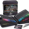Castle Art Supplies Set 120 Matite Colorate in Custodia Cernierata | Mine Colora