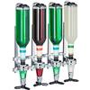 Relaxdays Dispenser di Bevande, Erogatore per 4 Bottiglie, Spillatore Birra, Suc