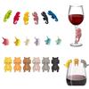 Xfeyaqlo Segna Bicchieri Silicone Animali, Segna Bicchiere Calice, 18 Pezzi (Camaleonte,