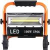led / Faro faretto LED 100W batteria ricaricabile portatile torcia da lavoro IP66 COB
