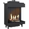 Kratki Camino a Gas KRATKI LEO 76 / 62 destra propano ∅ 100/150 5,1 kW