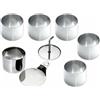 CHG Set 245-00 Set Coppapasta Anello, 8 Pezzi, 6 Anelli Dessert Ø = Ca. 7.5 Cm,