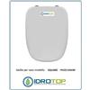 ACB/COLBAM Copriwater Pozzi Ginori SQUARE BIANCO Cerniera Cromo-Sedile-Asse Wc