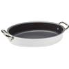 Baldassare Agnelli Pentole Agnelli ALSA120S30 Tegame Ovale con Maniglie, Alluminio, Argento, 30 cm