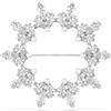 Swarovski 5705397 Spilla Idyllia Taglio misto Fiocco Di Neve