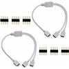 CESFONJER LED 4 pin Connettore Cavo Splitter, Y 1to2 Sdoppiatore Connettore per