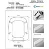 ACB/COLBAM Copriwater FIRENZE Micas Bianco Cerniera Cromo