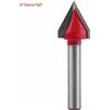 Fdit 1pc 3D Acciaio Al Tungsteno Lavorazione Del Legno Cnc Router Bit Sharp V-Groove