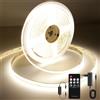 AXMOTUT Striscia LED COB 3 metri 24V, Striscia LED Bianco Naturale 4000K,