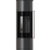 Kratki Stufa a legna KRATKI AMBLER Ø 150 7 kW nero thermotec, maniglia in legno di
