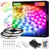 Lepro Striscia LED RGB 15M, 12V Strisce LED Musicale SMD 5050 con Telecomando, S
