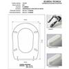 ACB/COLBAM Copriwater Flaminia EFI - MB BIANCO Cerniera Oro-Sedile-Asse Wc